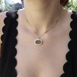 Hand Hammered 14K Gold Bezel Set Lion Intaglio Pendant Pendant, Charm Kirsten's Corner