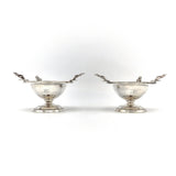 A Pair Etruscan Revival Wood & Hughes 900 Silver Salt Cellars in Original Case Objects of Virtue Kirsten's Corner Jewelry