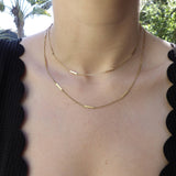 Vintage 18K Gold Italian Bar Link Chain Chain Kirsten's Corner