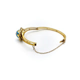 Victorian 14K Gold Enamel, Pearl and Diamond Star Bracelet Bracelet Kirsten's Corner Jewelry