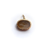 Hand Hammered 14K Gold Bezel Set Lion Intaglio Pendant Pendant, Charm Kirsten's Corner