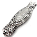 Rare Custom Pattern Tiffany & Co. Sterling Silver Paper Knife, circa 1890 Objects of Virtue Kirsten's Corner Jewelry