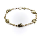 Gold Rush Era 20K & 14K Gold Nugget Bracelet Kirsten's Corner