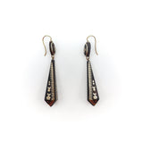 14K Gold Victorian Pique Geometric Dangle Earrings Earrings Kirsten's Corner