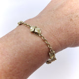 Gold Rush Era 20K & 14K Gold Nugget Bracelet Kirsten's Corner
