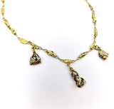 22K and 14K Gold Rush Era Nugget Necklace. Necklace Kirsten's Corner