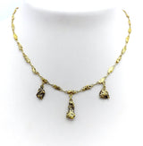 22K and 14K Gold Rush Era Nugget Necklace. Necklace Kirsten's Corner