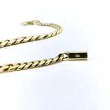 Vintage 18K Gold Graduated Curb Link Bracelet with Diamonds Bracelet Kirsten's Corner