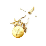 14K Gold Victorian Inspired Mechanical Hand Charm Holder Necklace Kirsten's Corner Jewelry