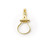 14K Gold Victorian Inspired Mechanical Hand Charm Holder Necklace Kirsten's Corner Jewelry