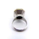 Mario Buccellati 18K White and Yellow Gold Signet Ring Ring Kirsten's Corner