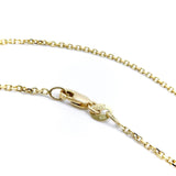Early Victorian Rose Cut Diamond 14K Gold and Silver Flower Necklace Necklace Kirsten's Corner