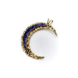 22K and 14K Gold Nugget Crescent Moon Pendant Kirsten's Corner