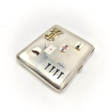 Grachev Brothers "The Four Vices" Imperial Russian Enameled Cigarette Case Kirsten's Corner