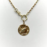 14K Gold Victorian Inspired Signature Egyptian Vulture Pendant-Charm Pendant, Charm Kirsten's Corner