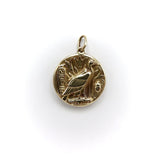 14K Gold Victorian Inspired Signature Egyptian Vulture Pendant-Charm Pendant, Charm Kirsten's Corner
