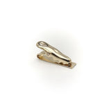 14K Gold Signature Tie-Clip or Pendant with Pear-Shaped Diamond Pendant Kirsten's Corner Jewelry
