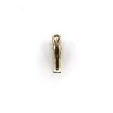 14K Gold Signature Tie-Clip or Pendant with Pear-Shaped Diamond Pendant Kirsten's Corner Jewelry