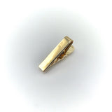 14K Gold Signature Tie-Clip or Pendant with Pear-Shaped Diamond Pendant Kirsten's Corner Jewelry