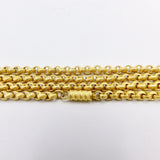 Georgian Pinchbeck Muff Chain Necklace with Original Clasp Chain Kirsten's Corner Jewelry