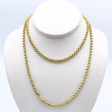 Georgian Pinchbeck Muff Chain Necklace with Original Clasp Chain Kirsten's Corner Jewelry