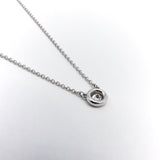 14K White Gold Bezel Set Diamond Solitaire Necklace Necklace Kirsten's Corner