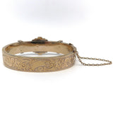 10K Rose Gold Victorian Architectural Taille d’Epargne Bracelet Bracelet Kirsten's Corner