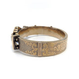 10K Rose Gold Victorian Architectural Taille d’Epargne Bracelet Bracelet Kirsten's Corner