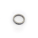 Vintage 14K White Gold Sapphire Eternity Band Ring Kirsten's Corner