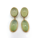 18K Vintage Tourmaline Cabochon Dangle Earring Earrings Kirsten's Corner Jewelry