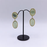 18K Vintage Tourmaline Cabochon Dangle Earring Earrings Kirsten's Corner Jewelry
