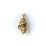 Bulbous 22K Gold Nugget Pendant with Rabbit Ear Bail Pendant Kirsten's Corner