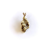 Bulbous 22K Gold Nugget Pendant with Rabbit Ear Bail Pendant Kirsten's Corner