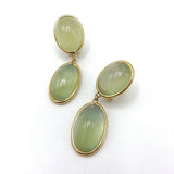 18K Vintage Tourmaline Cabochon Dangle Earring Earrings Kirsten's Corner Jewelry