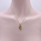 Bulbous 22K Gold Nugget Pendant with Rabbit Ear Bail Pendant Kirsten's Corner