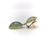 18K Vintage Tourmaline Cabochon Dangle Earring Earrings Kirsten's Corner Jewelry