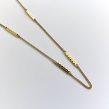 Vintage 18K Gold Italian Bar Link Chain Chain Kirsten's Corner