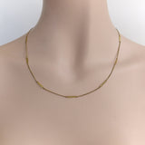 Vintage 18K Gold Italian Bar Link Chain Chain Kirsten's Corner