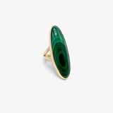 Signature 14K Gold & Malachite Oval Cabochon Ring Ring Kirsten's Corner Jewelry
