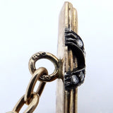 14K Gold Imperial Style Russian Cuff Links with Diamonds and Rubies Cufflinks Kirsten's Corner