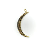 22K and 14K Gold Nugget Crescent Moon Pendant Kirsten's Corner