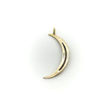 22K and 14K Gold Nugget Crescent Moon Pendant Kirsten's Corner