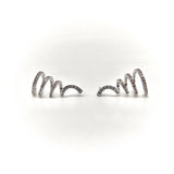 14K Vintage Micro Pave Spiral Earrings Earrings Kirsten's Corner Jewelry