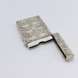 Rare 19th Century Indian Silver Calling Card Case Case Kirsten's Corner Jewelry