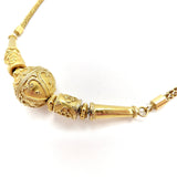23K Gold Thai Baht Cannetille Necklace Necklace Kirsten's Corner