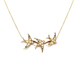 Signature 14K Yellow Gold Swallow Necklace Necklace Kirsten's Corner