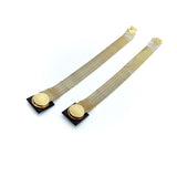 Victorian 12K Gold Onyx and Pearl Wedding Bracelets bracelets Kirsten's Corner Jewelry