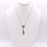 14K Gold Rose Cut Diamond Drop Necklace Necklace Kirsten's Corner
