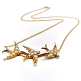 Signature 14K Yellow Gold Swallow Necklace Necklace Kirsten's Corner