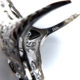 Art Deco 18K White Gold Diamond and Sapphire Ring ring Kirsten's Corner Jewelry